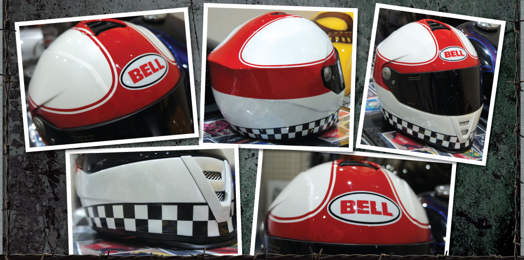 Bell checkered lid